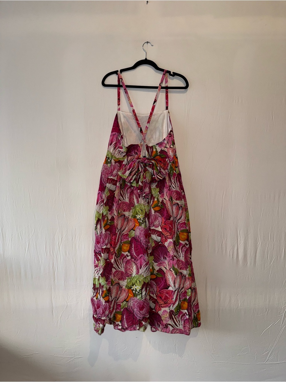 RACHEL ANTONOFF Women's Rebecca Silk Blend Midi Dress Size XL Radicchio Citrus - Picture 7 of 9